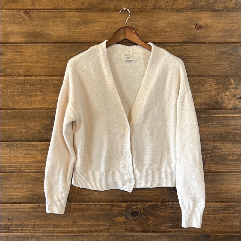 a new day Cream Button-Up Cardigan